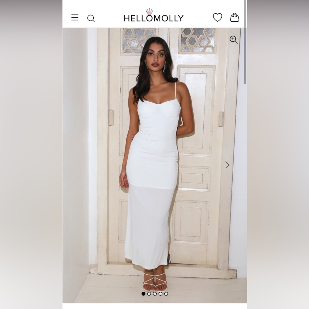 Hello Molly Elegant White Maxi Dress
